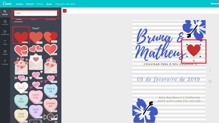 adicionando itens