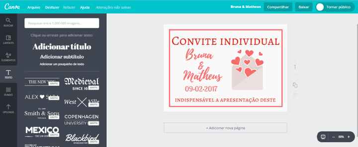 Convite individual