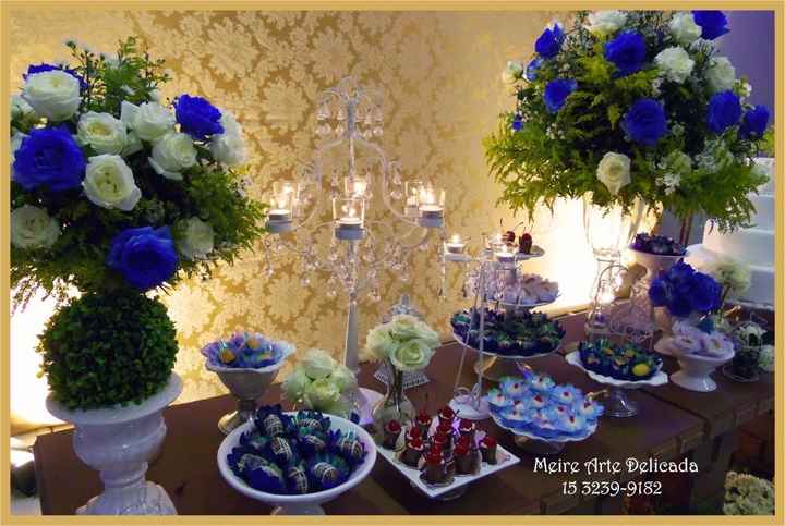Decoração Azul Royal