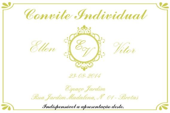 Convite Individual - Inspiração