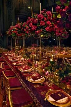 Decoração Marsala e Dourado