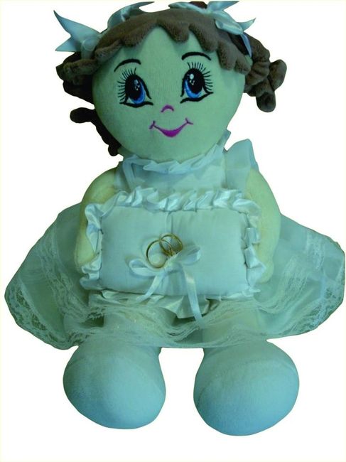 Boneca para dama levar as alinças