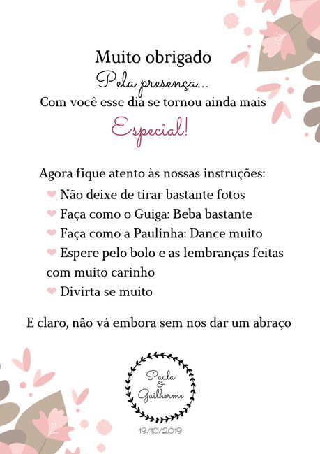 cartão de agradecimento