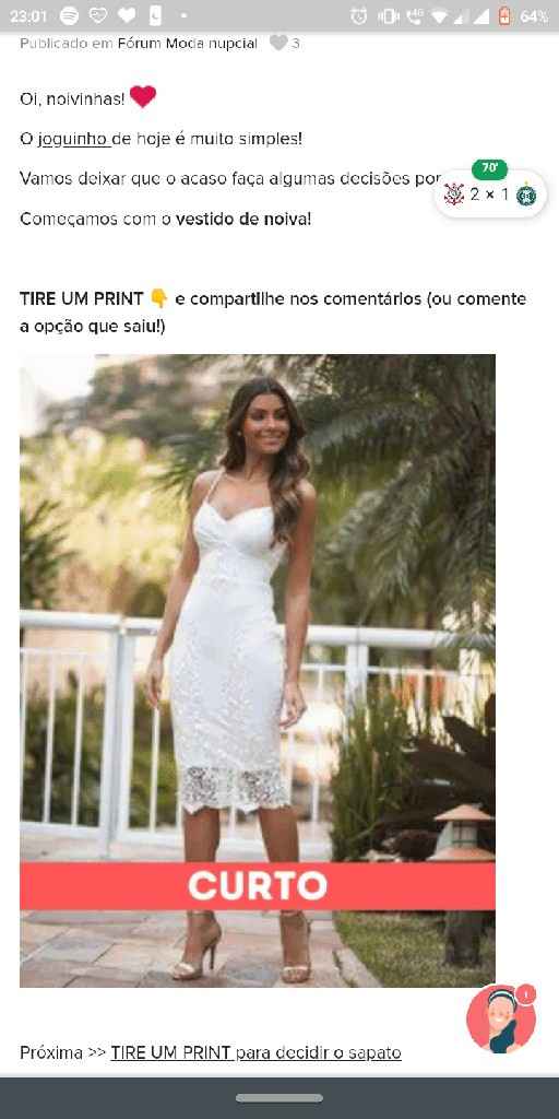 TIRE UM PRINT para decidir o vestido - 1