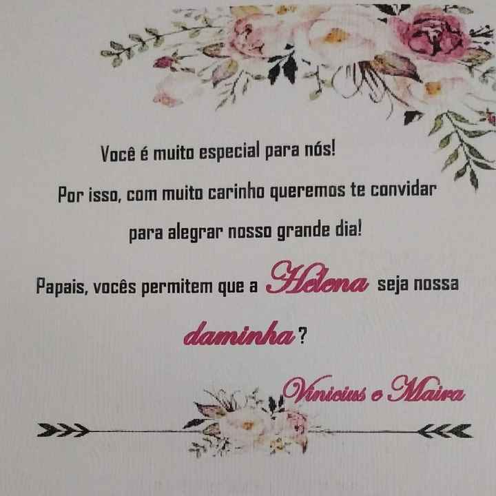 Convites para Padrinhos, vem ver!! - 5