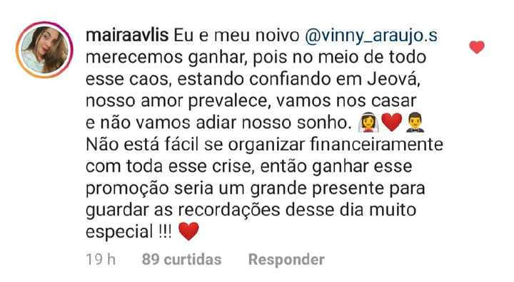Pré wedding - Me ajuda a ganhar esse presente? - 1