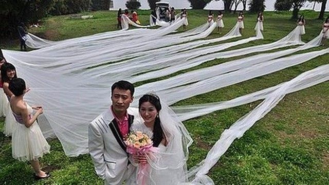 No meu casamento não quero ... véu maior que o salão.