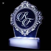 Topo de acrilico e led - 1