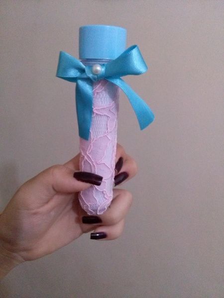 Tubo+renda+laço = convite das minhas damas - 3