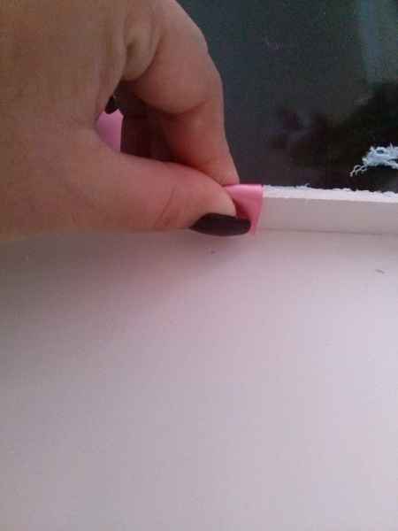 Aplicando renda na caixa dos padrinhos - diy  - 6