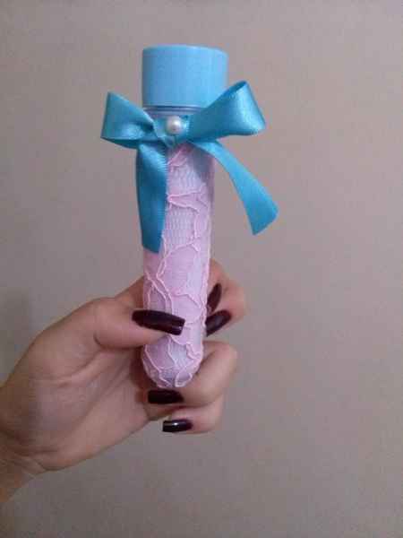 Tubo+renda+laço = convite das minhas damas - 3