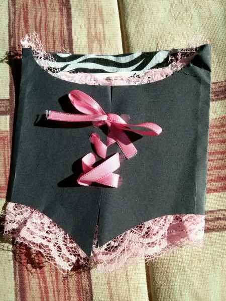 Meu convite - cha de lingerie zebra e rosa!! - 1