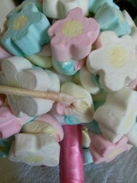 Buque de marshmellow da minha daminha #diy #cute - 6