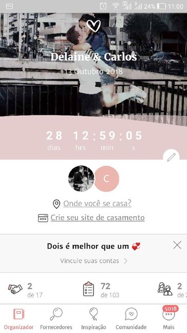 Quantos dias, horas e minutos faltam para seu grande dia???? - 1