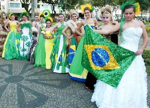 Vestido bandeira do brasil - 1