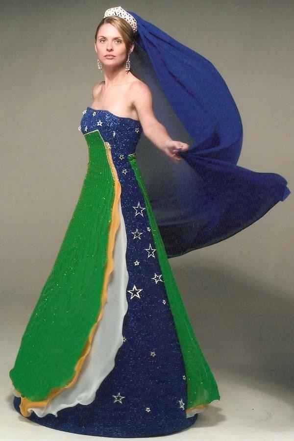 Vestido bandeira do brasil - 2