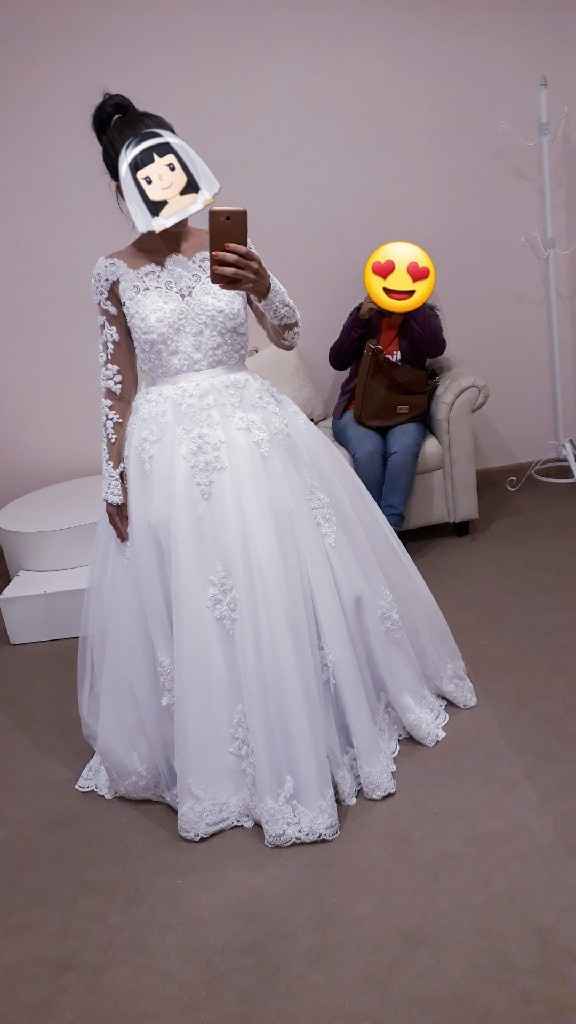 Vestido de noiva com mangas - 1