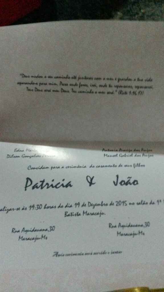 Convite "caseiro" - 2