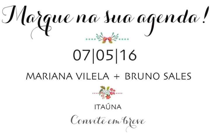 Meu Save the Date