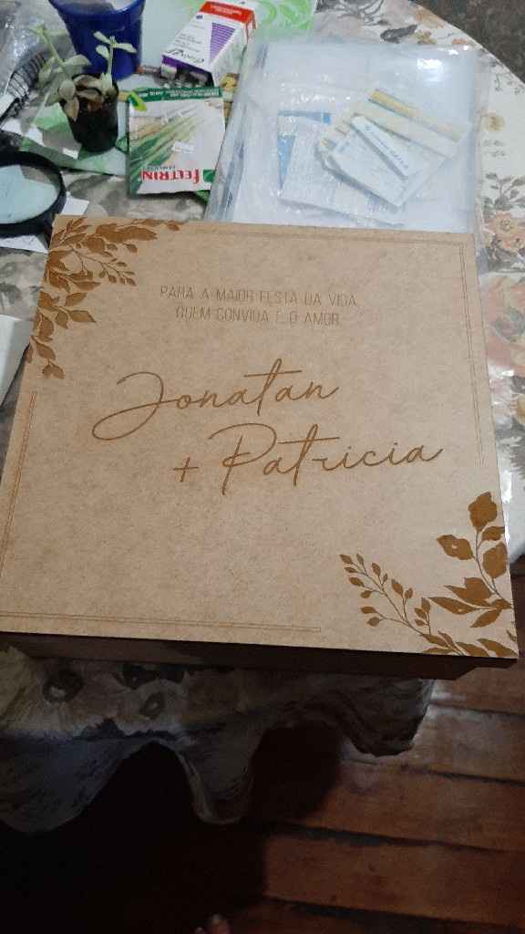Minhas caixinhas de convite para os Padrinhos - 1