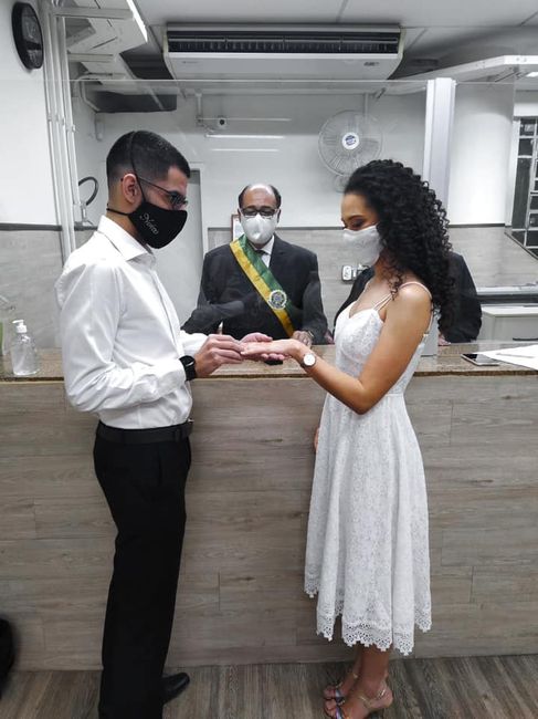 Máscara personalizada para casamento civil 4