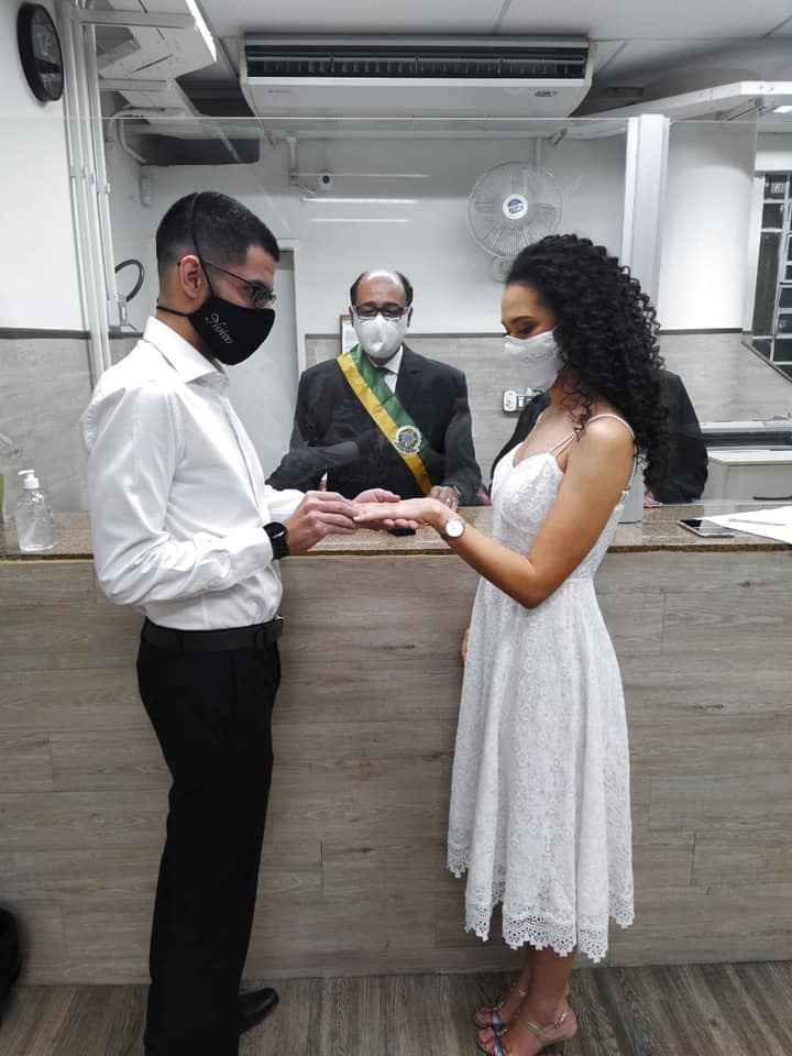 Máscara personalizada para casamento civil - 1