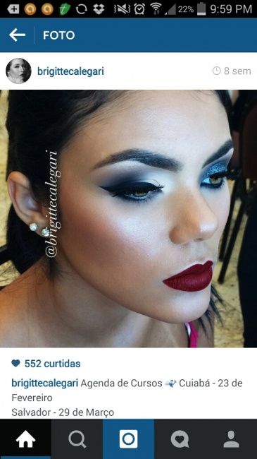 Maquiagens e penteado. - 13