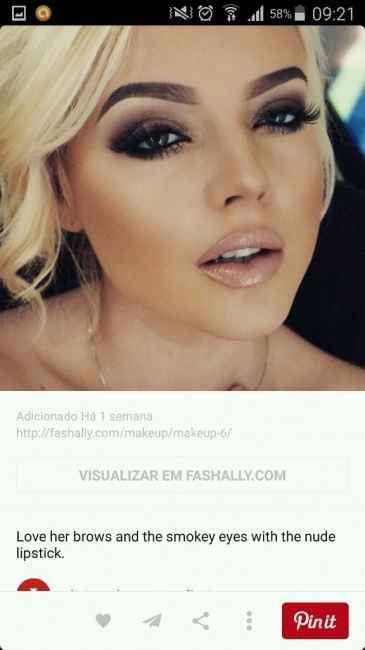 Maquiagens e penteado. - 8