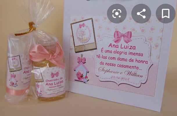 Lembrancinhas para Damas e Pajem - 1
