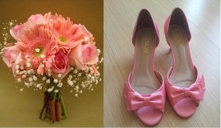 Bouquet com sapato 2