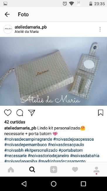 Lembrança para os pais e padrinhos - 2