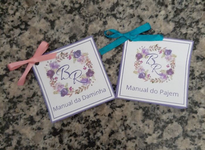 Convite de daminha e pajem Diy 4