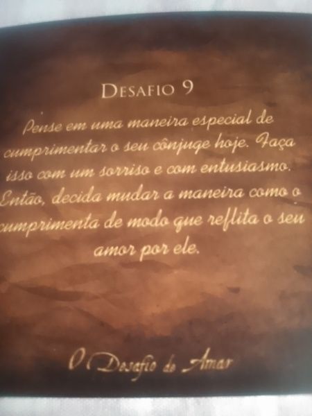 O desafio de amar - dia 9 - 1