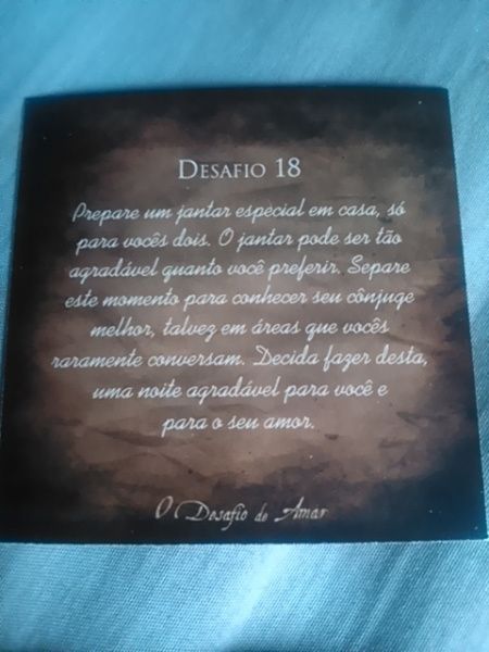 O desafio de amar - dias 18 ao 24 -semanal - 1