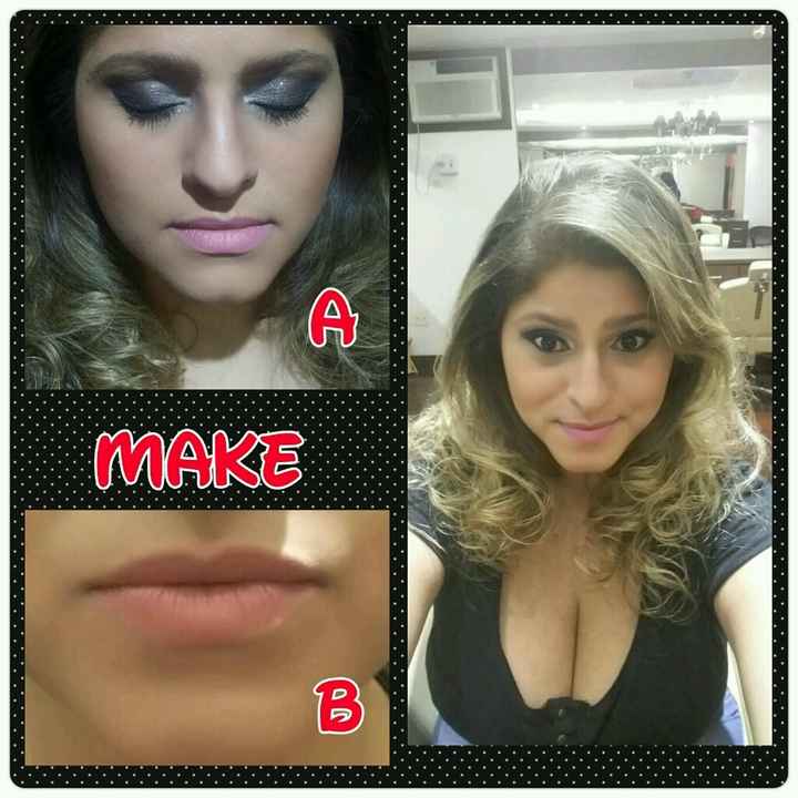Teste de make - minha irmã noivinha - 1