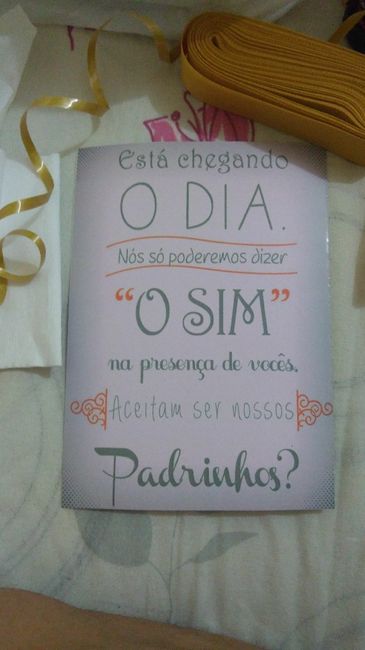 Ideia do noivo para convite dos padrinhos - 3