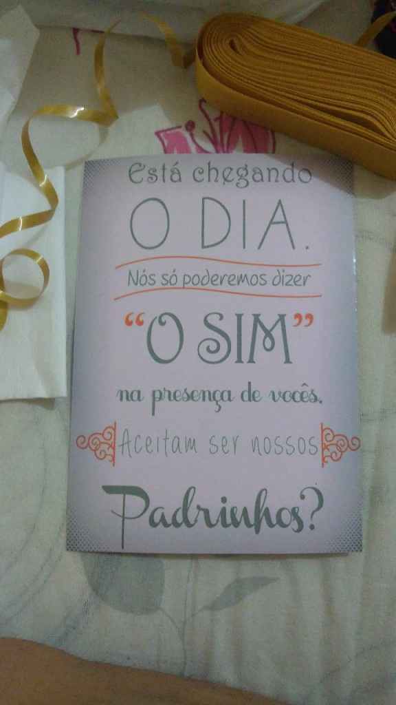 Ideia do noivo para convite dos padrinhos - 3