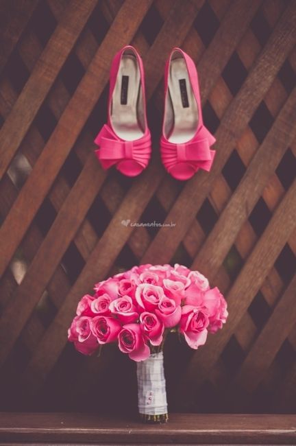 Sapatos lindos rosa