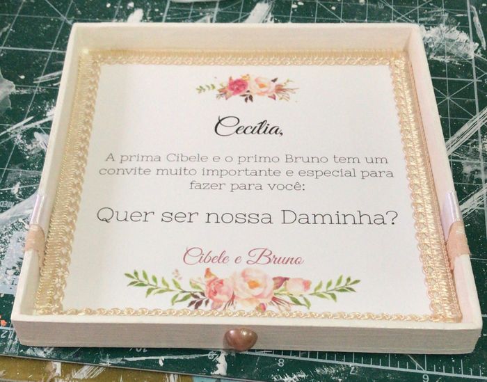 Convite dos padrinhos, mães, pais, pagens e daminhas. 7