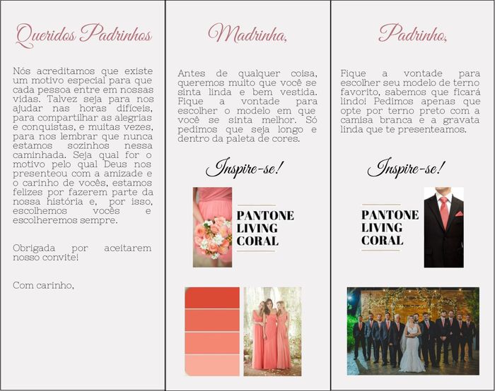 Convite dos padrinhos, mães, pais, pagens e daminhas. 12