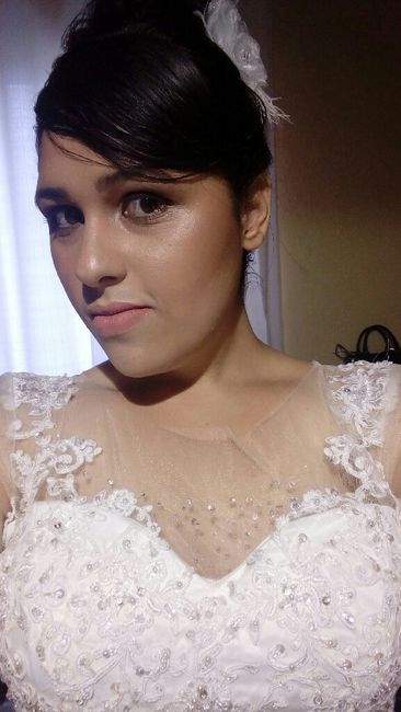  o vestido/ teste make e cabelo - 1
