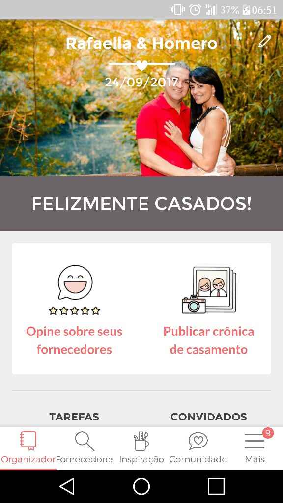  Alguém avisa pro App que eu ainda não casei hahaha! é hoje - 1