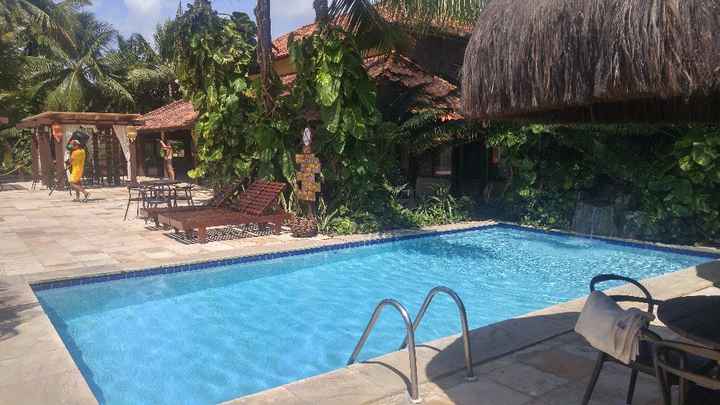 Uma das piscinas