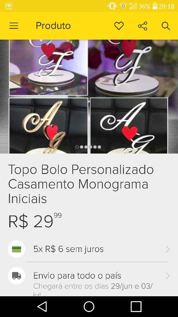 Topo de bolo - 1