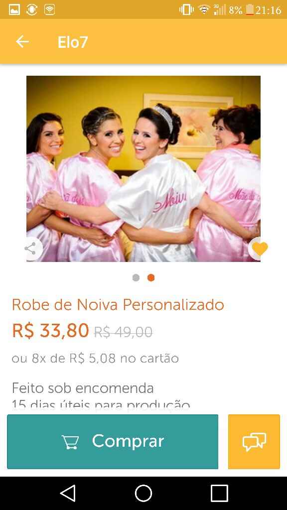 Meus robes e meu topo de bolo chegaram :) venhamver# - 1