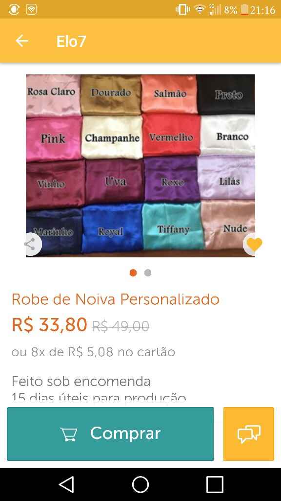 Meus robes e meu topo de bolo chegaram :) venhamver# - 2