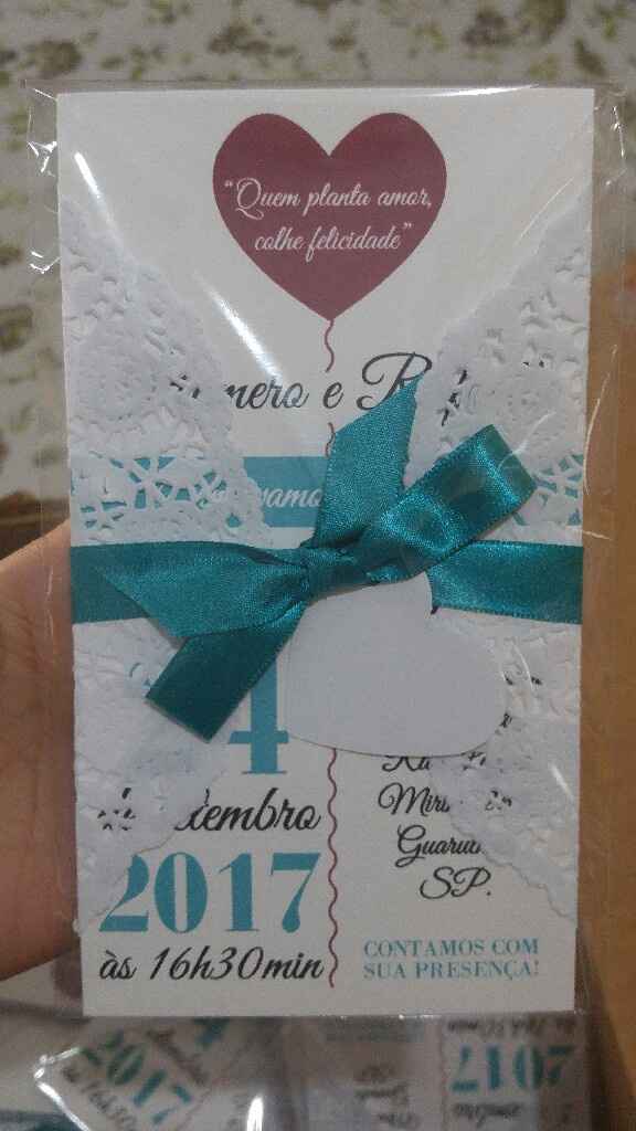 Meu convite e cardápio prontos ^_^ - 2