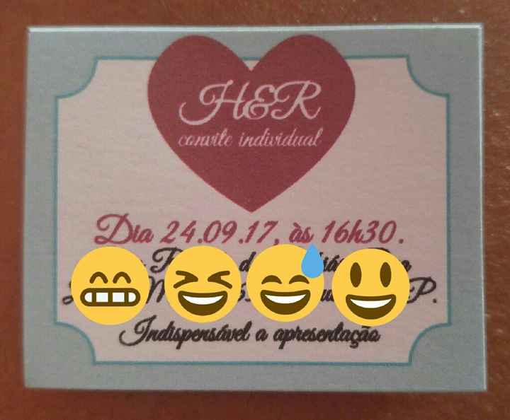 Meu convite e cardápio prontos ^_^ - 3