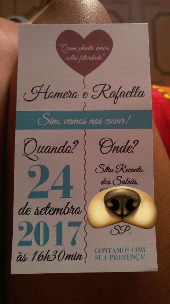 Meu convite e cardápio prontos ^_^ - 4