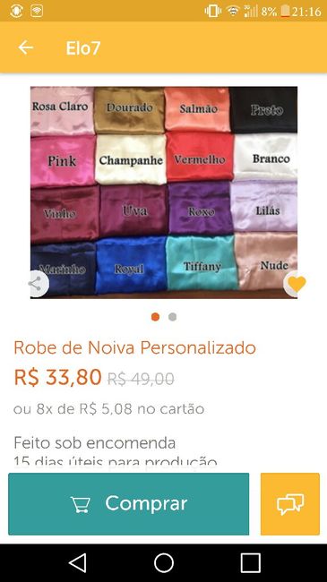 Meus robes e meu topo de bolo chegaram :) venhamver# - 2